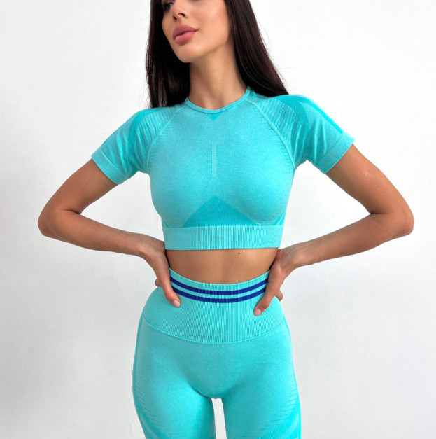 Спортивні Шорти Бірюзові з Push-Up Ефектом