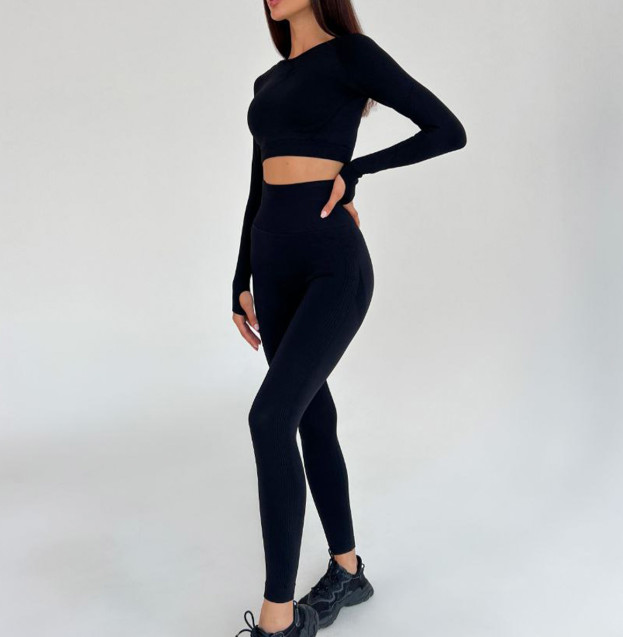 Легінси Чорні з Push-Up Ефектом