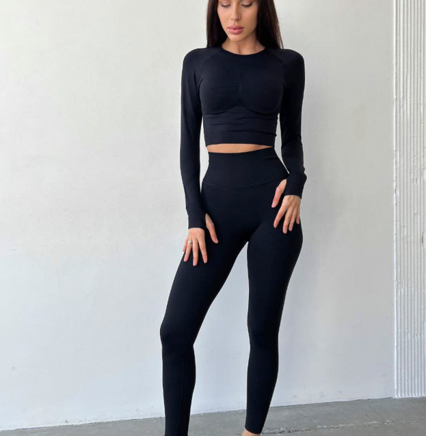Легінси Чорні з Push-Up Ефектом