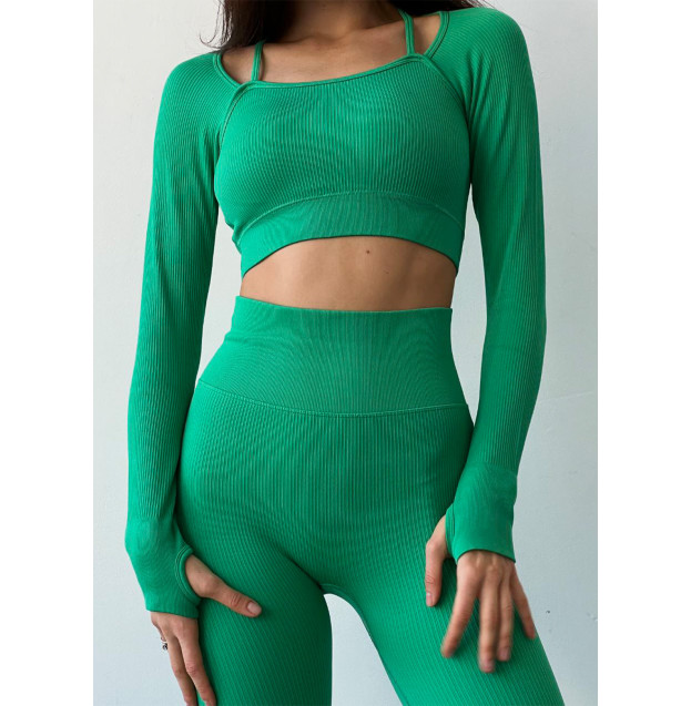 Рашгард Зелений в Рубчик