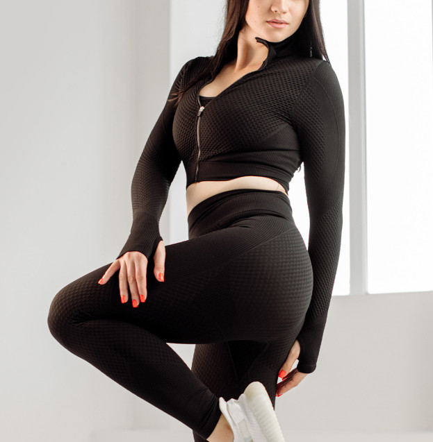 Рашгард на Блискавці Чорний з Візерунком