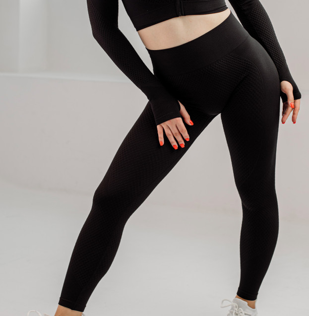 Легінси Чорні з Візерунком