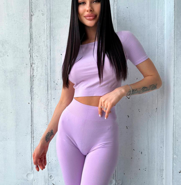 Кроп Топ Лавандовий