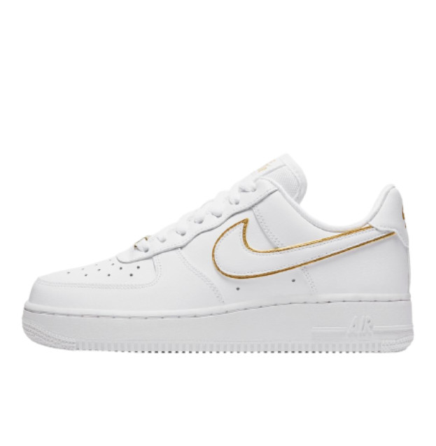 Nike Air Force 1 Low Icon Clash White Metallic Gold AO2132-102