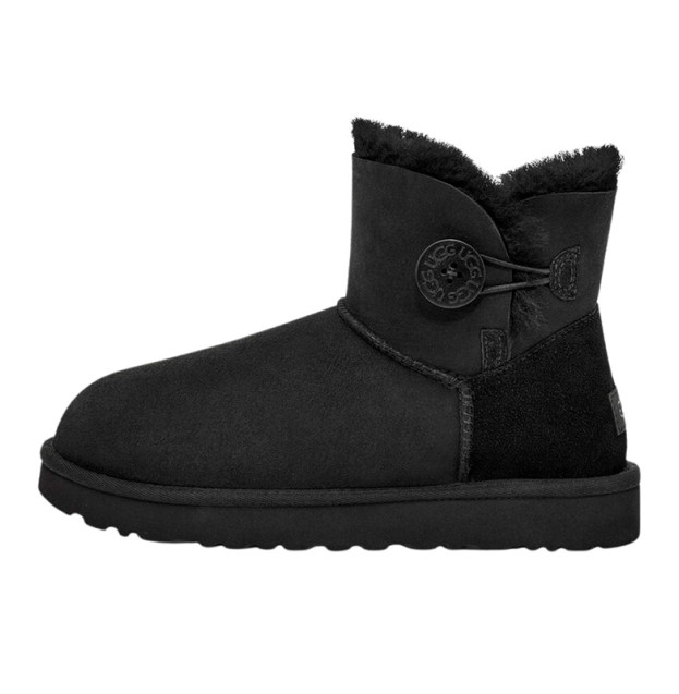 UGG Classic Mini Bailey Button Black