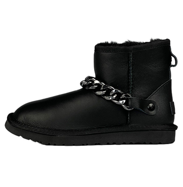 UGG Mini Chain Black Leather