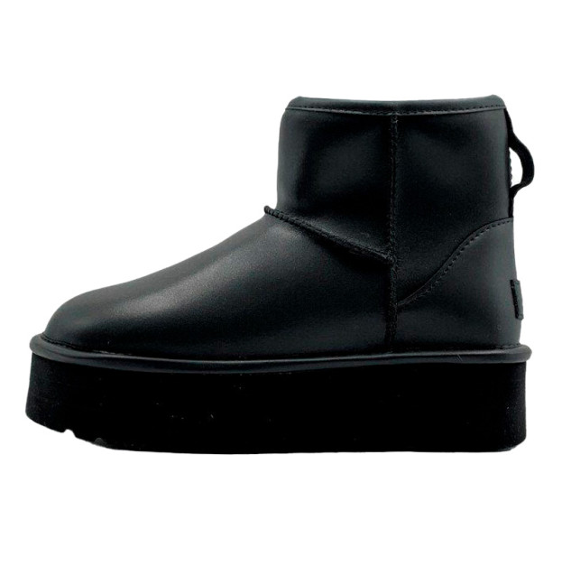 UGG Mini Black Platform Leather