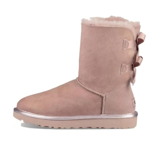 UGG Classic Short Bailey Bow II Metall Pink