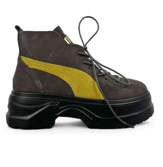 Puma Spring Boots Brown Yellow Black