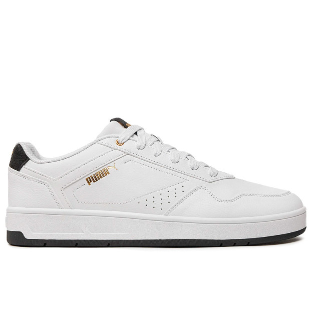 Puma Court Classic White Black Gold 395018-07