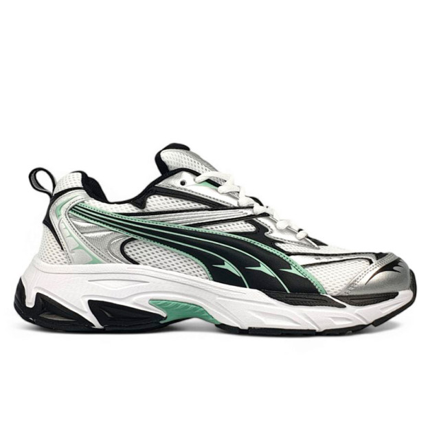 Puma Morphic Base White Green Silver Black