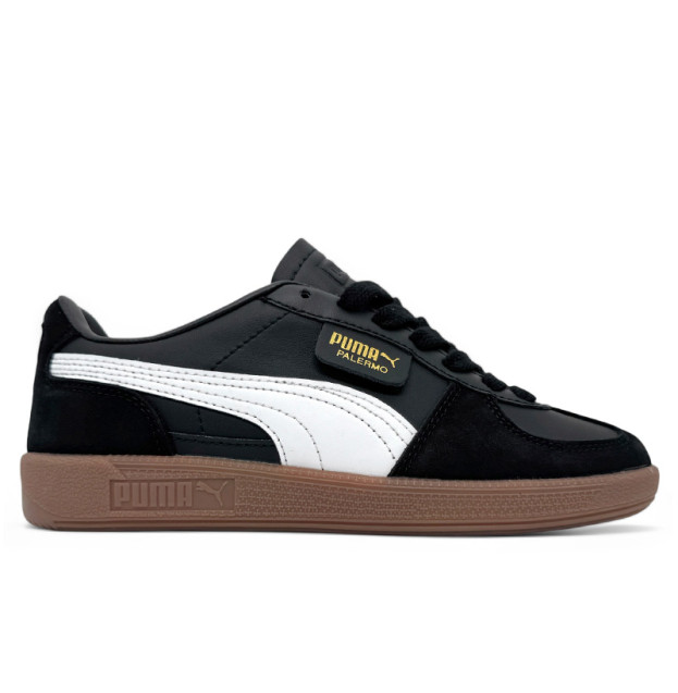 Puma Palermo Leather Black Feather Grey Gum 396464-03
