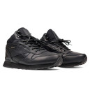 Reebok Classic High Leather Black С МЕХОМ