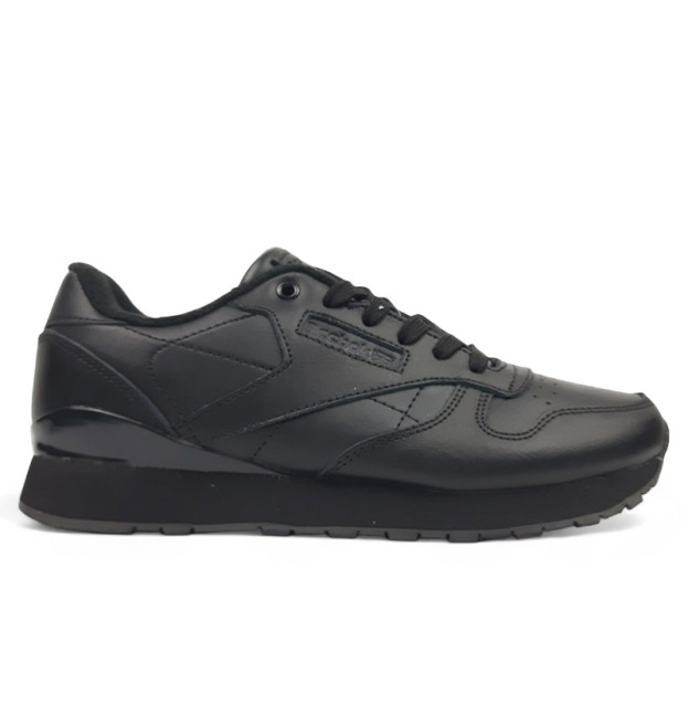 Reebok Classic Leather Black З ФЛІСОМ