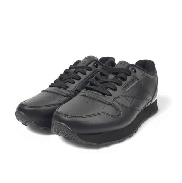 Reebok Classic Leather Black З ФЛІСОМ