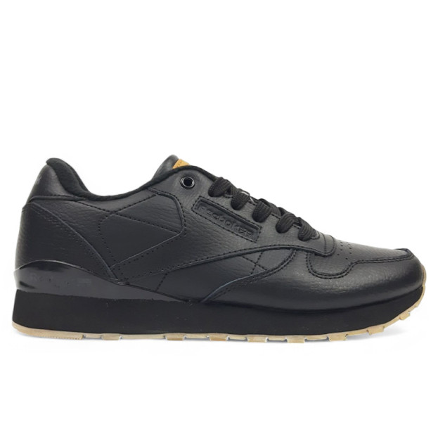Reebok Classic Leather Black Gym З ФЛІСОМ