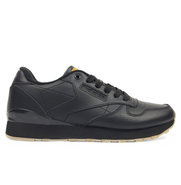 Reebok Classic Leather Black Gym З ФЛІСОМ