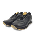 Reebok Classic Leather Black Gym С ФЛИСОМ