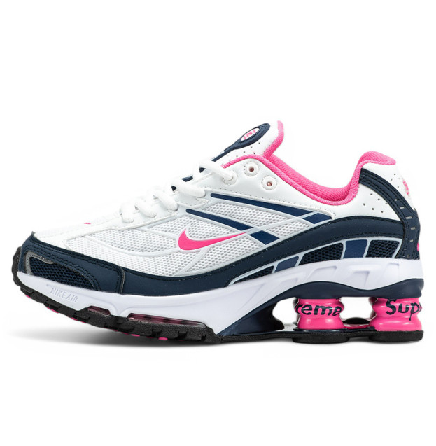Nike Shox x Supreme Ride 2 White Blue Pink