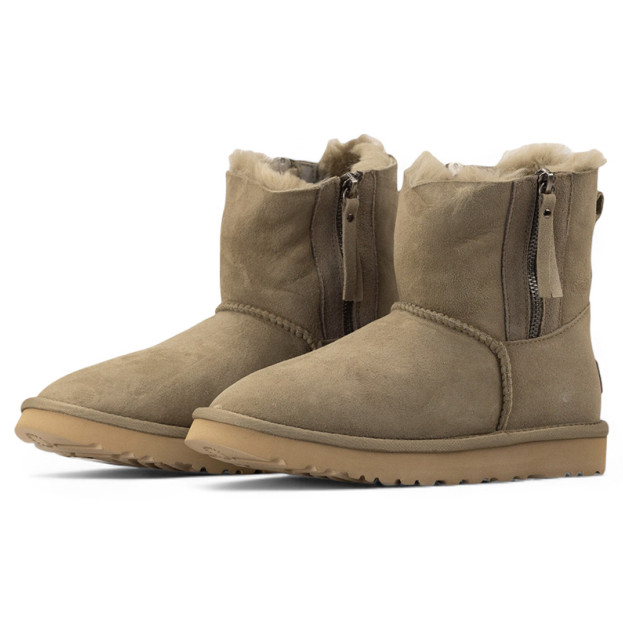 UGG Classic Short Zip Khaki