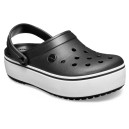 Crocs Crocband Platform Black White
