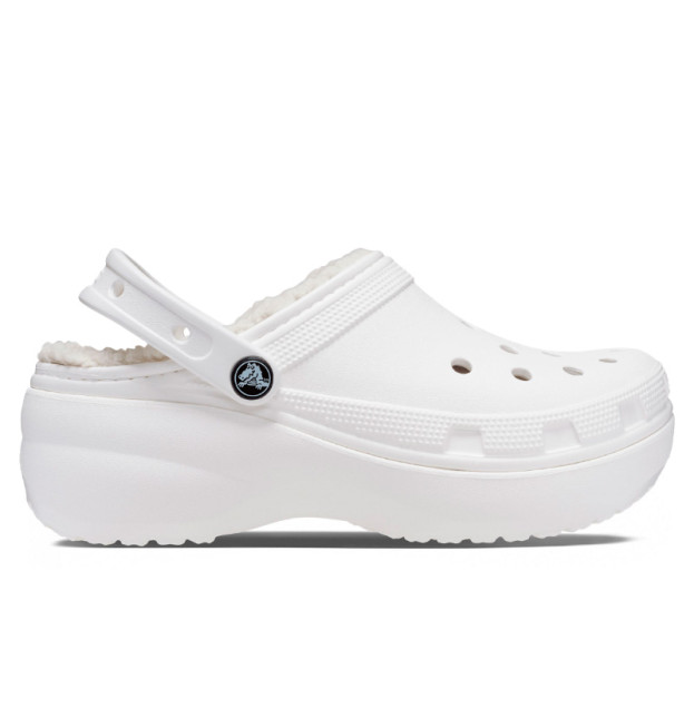 Crocs Classic Platform Lined Clog White