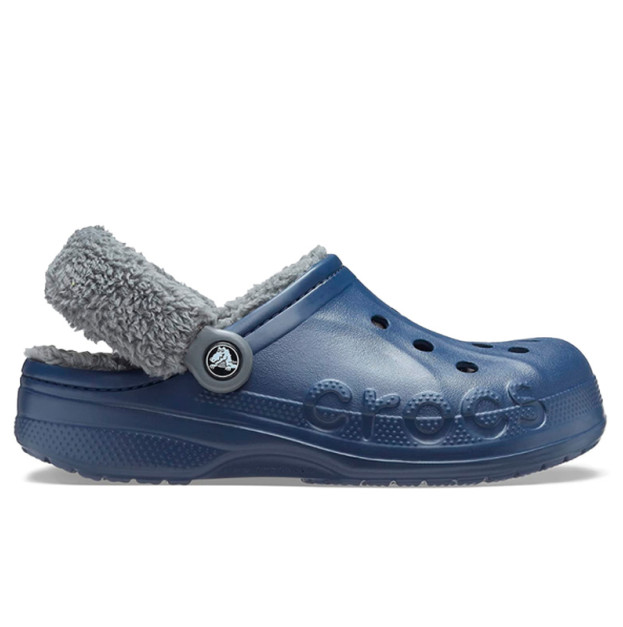 Crocs Baya Lined Fuzz Strap Navy Grey