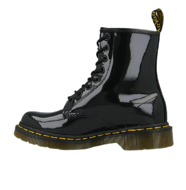 Dr. Martens 1460 Patent Leather Lace Up Boots Black 11821011