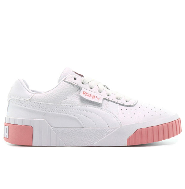 Puma White & Pink Cali Trainers 369155-07