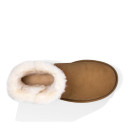 UGG Classic Mini Bailey Button Bling Chestnut