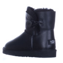 UGG Classic Mini Button Leather Black