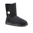 UGG Classic Short Bailey Button Bling Black