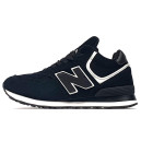New Balance 574 High Black White Winter С МЕХОМ