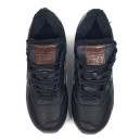 New Balance 574 Black Leather Winter С МЕХОМ