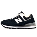 New Balance 574 White Black Winter С МЕХОМ