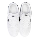 Nike SB Dunk Low White Black Winter С МЕХОМ