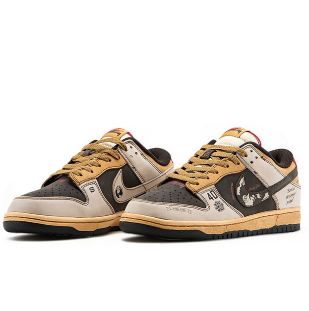 Nike SB Dunk Low x Stussy 40th Brown Grey Beige