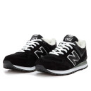 New Balance 574 Black White Winte С МЕХОМ