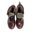 Dr. Martens 1460 Smooth Leather Lace Up Boots З ХУТРОМ