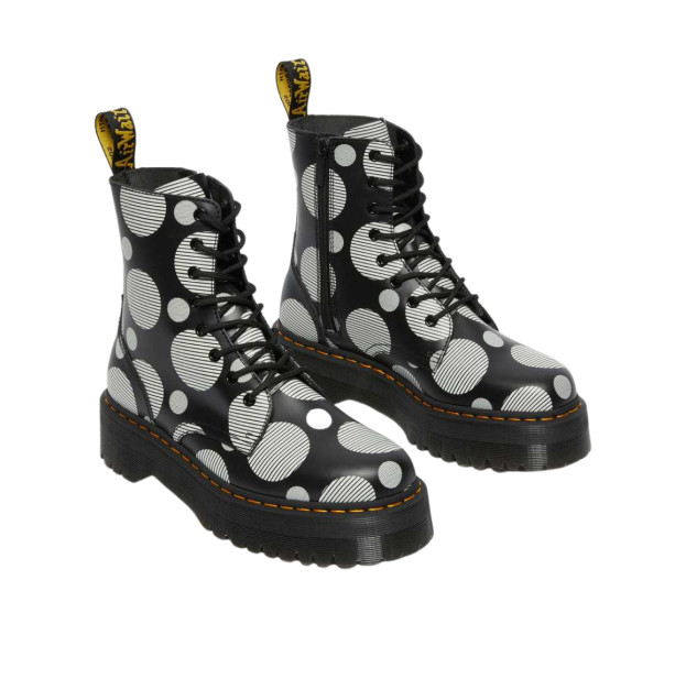 Dr. Martens Jadon Polka Dot Smooth Leather Platform Boots 26882009
