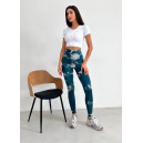 Легінси Зелено-Білі з Push-Up Ефектом