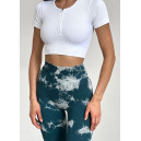 Легінси Зелено-Білі з Push-Up Ефектом