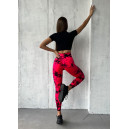 Легінси Червоно-Чорні з Push-Up Ефектом