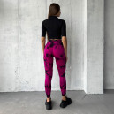 Легінси Рожево-Чорні з Push-Up Ефектом