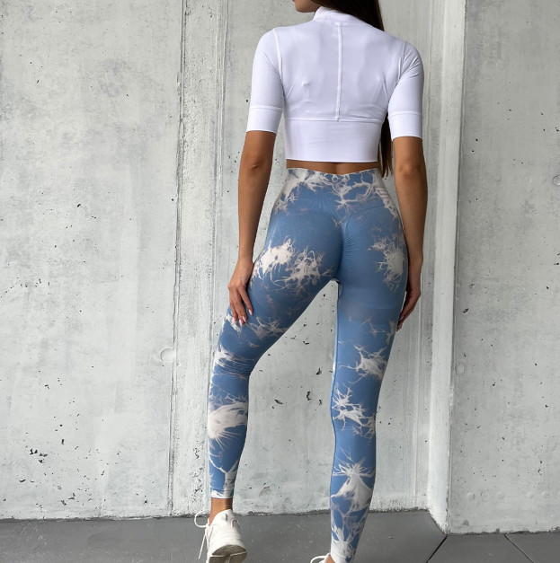 Легінси Небесно Голубі з Push-Up Ефектом