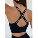 Топ Спортивний на Застібці Чорний