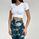 Кроп Топ на Застібці Спортивний Білий