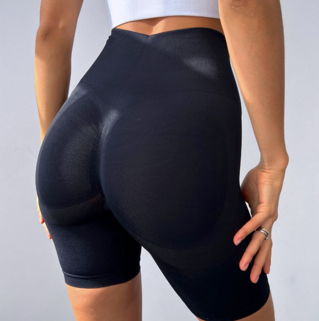 Спортивні Шорти Чорні з Push-Up Ефектом