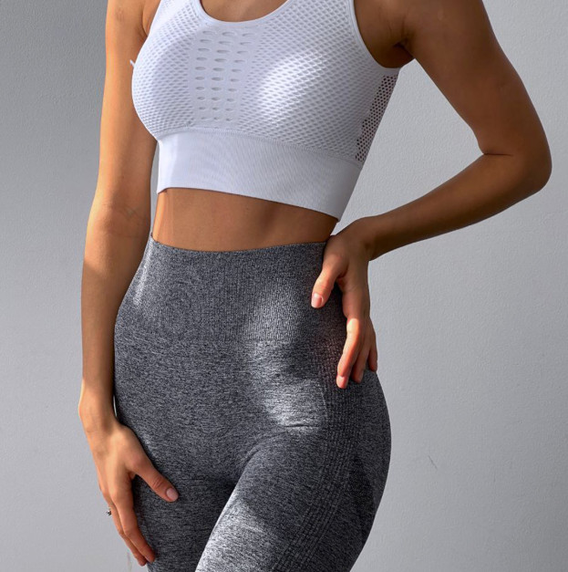 Спортивні Шорти сірі з Push-Up Ефектом