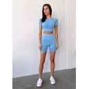 Кроп Топ Спортивний Голубий